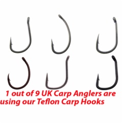 Teflon Wide Gape T Hooks