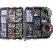 Customized Tackle rig bitz box bundle carp safety clips Hooks Swivels Rig Tube